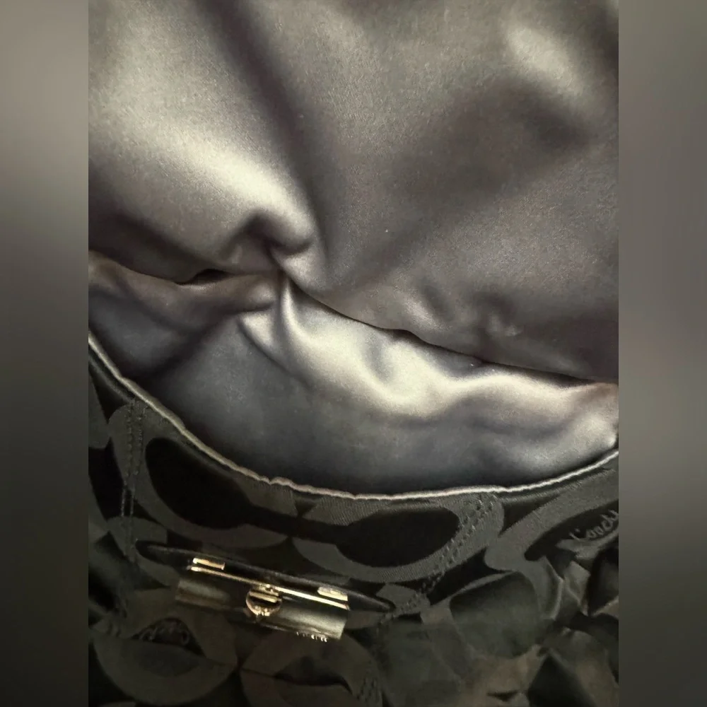 Authentic Coach Signature Nylon Shoulder Bag